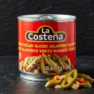 Chiles jalapenos en rajas 330 ml