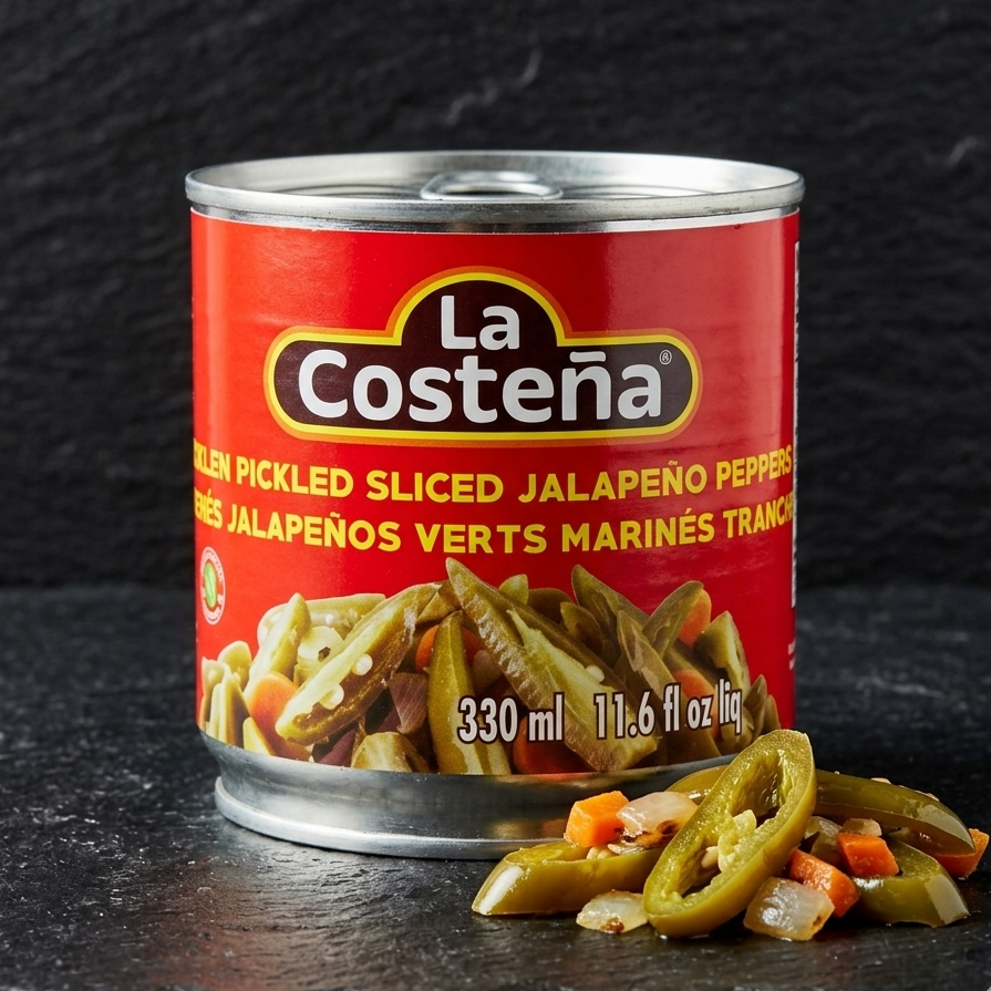 Chiles jalapenos en rajas 330 ml